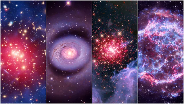 NASA Divide o Universo em Redes, Brancas e Azuis para Comemoração dos 250 Anos d