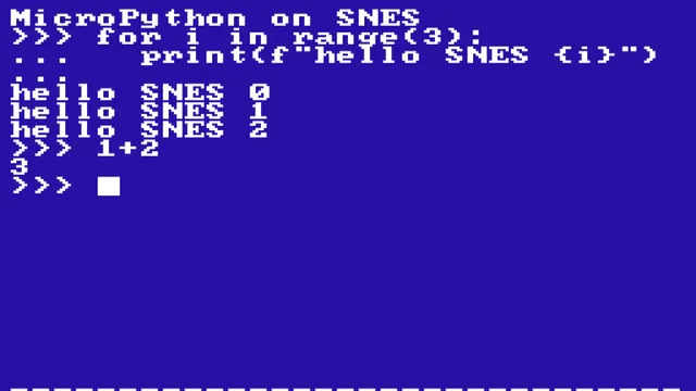 Português: Um novo título para os mais apaixonados pelo SNES: MicroPython.
